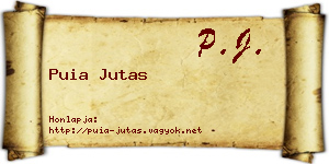 Puia Jutas névjegykártya